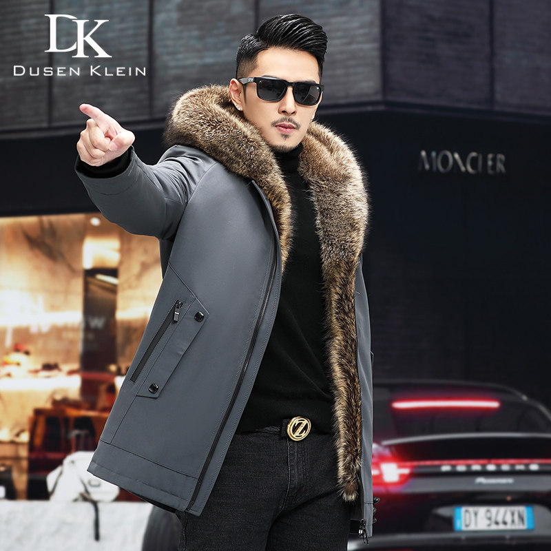 21新款派克服男冬季海宁皮草大衣青根貂皮毛一体袖子加毛户外保暖