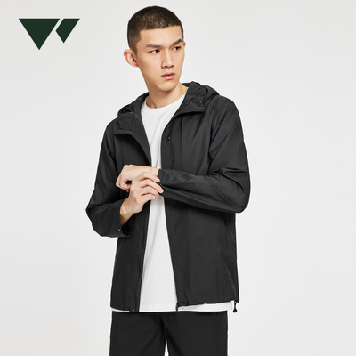 三防抗紫外线夹克七匹狼连帽春季