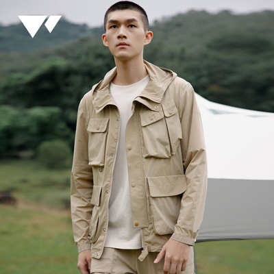 七匹狼连帽防晒钓鱼服男