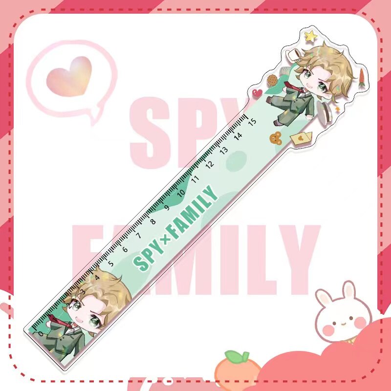 스파이 플레이 하우스 2D 주변 아크릴 눈금자 ANIYA 애니메이션 캠퍼스 주변 학교 용품 선물