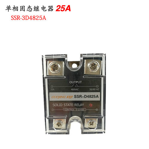 单项固态继电器SSR-25DA SSR-D4825A直流控交流 25A MGR-1 D4825