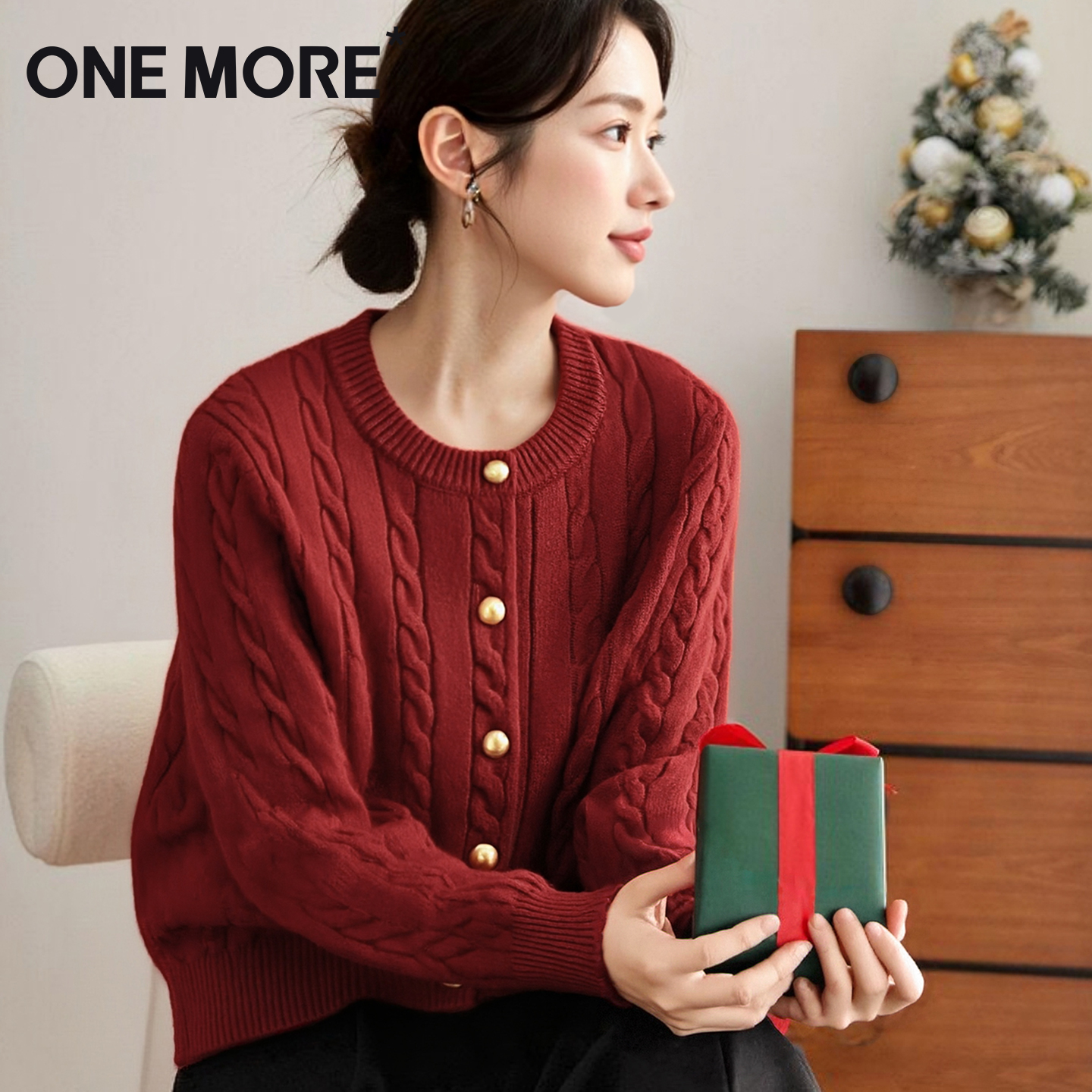 onemore毛衣开衫外套