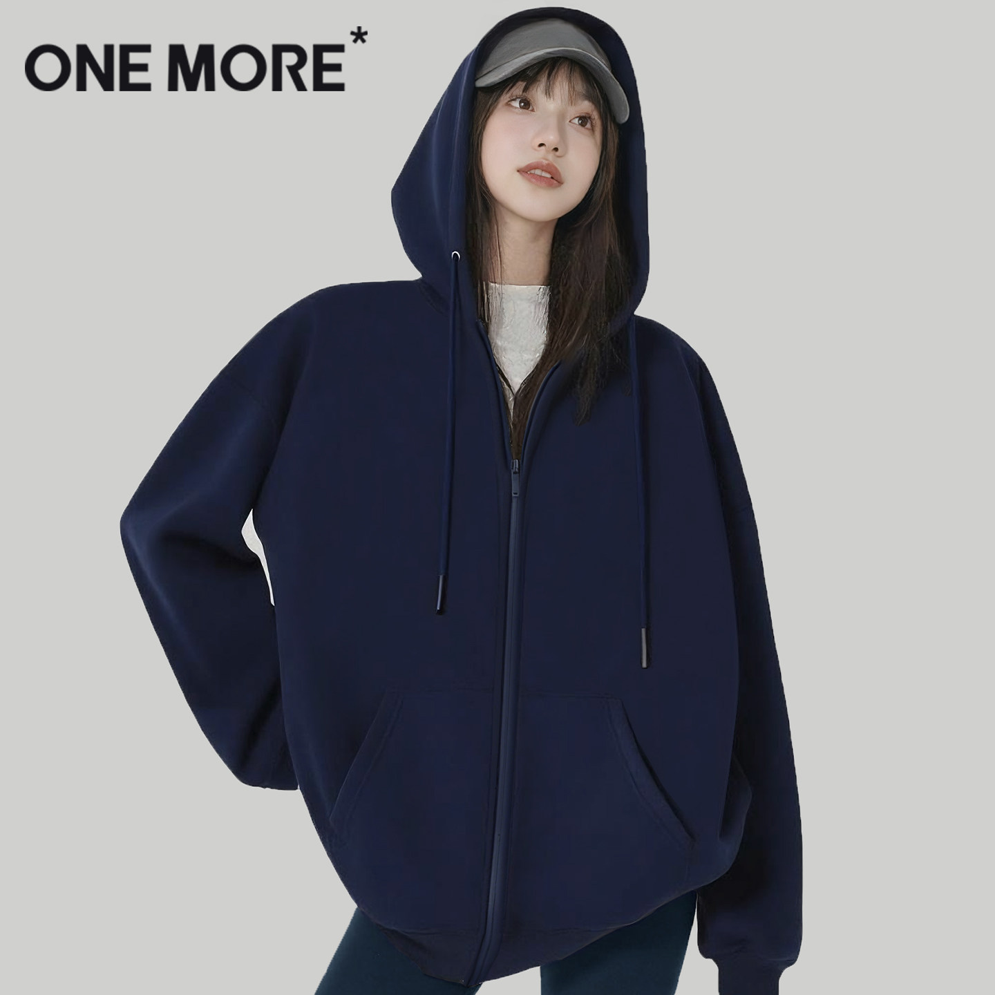 onemore大版开衫外套女款