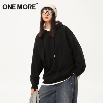 onemore加绒连帽卫衣