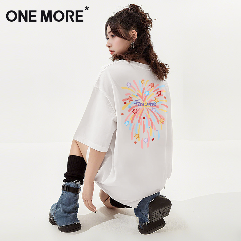 onemore小个子宽松短袖2025新款