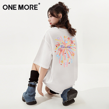 one more短袖t恤女夏2025新款夏季流行单品宽松女装半袖白色上衣Y