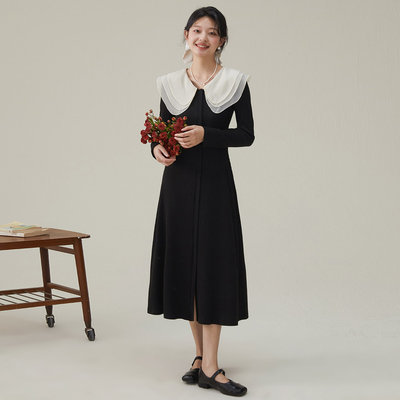 针织连衣裙女2025秋冬新款