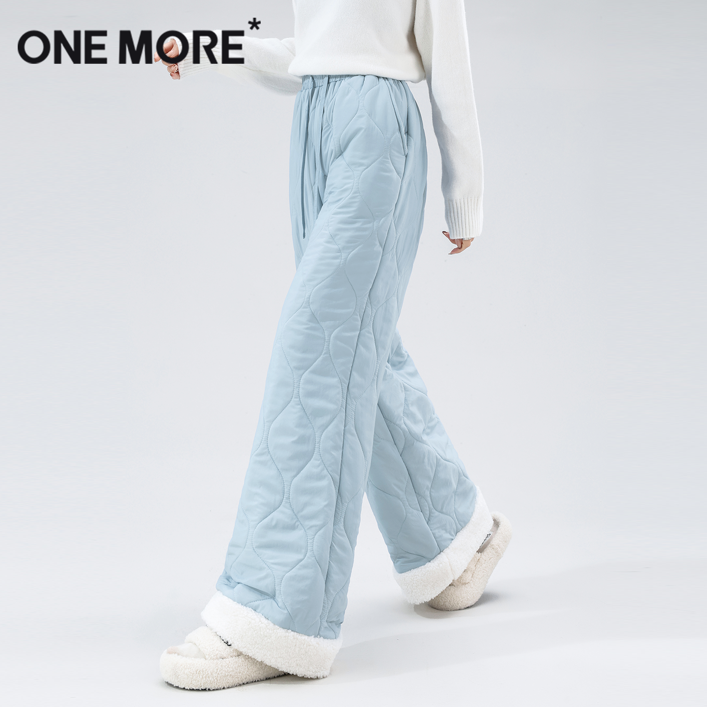 onemore加绒加厚棉裤