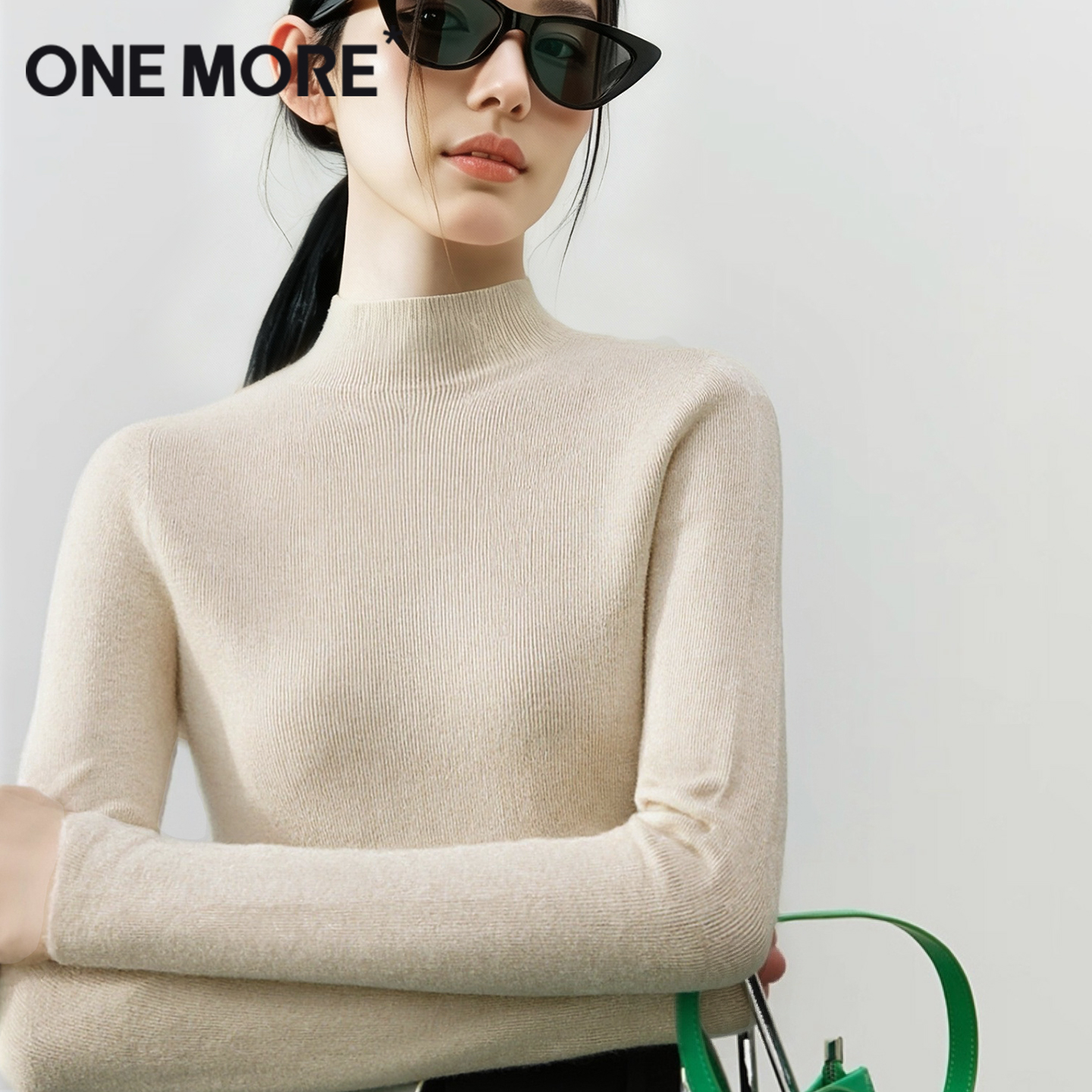 onemore无缝一体针织衫