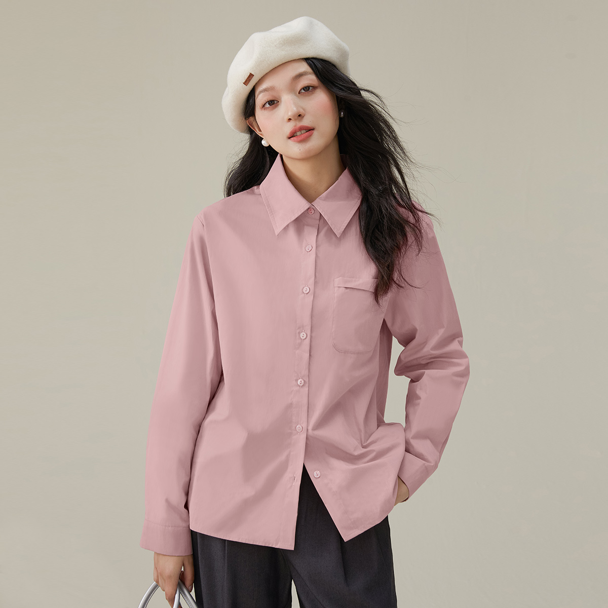长袖衬衣ONEMORE法式高级感