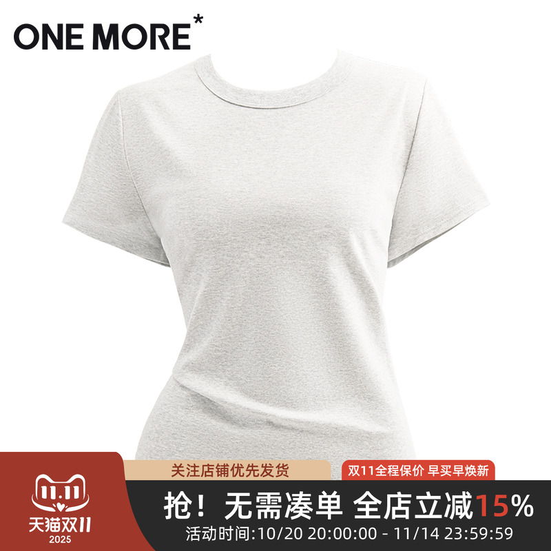 onemore抗菌正肩短袖t恤