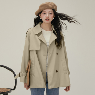 风衣外套女小个子短款 one 薄款 新款 英伦风大衣高级感 more文墨秋季