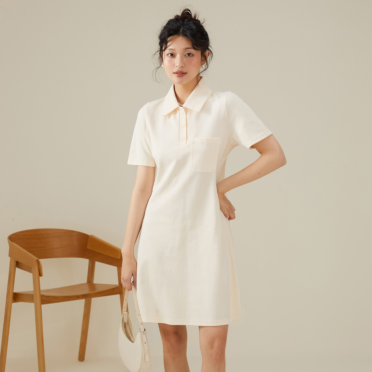 甜美法式onemoreA字裙