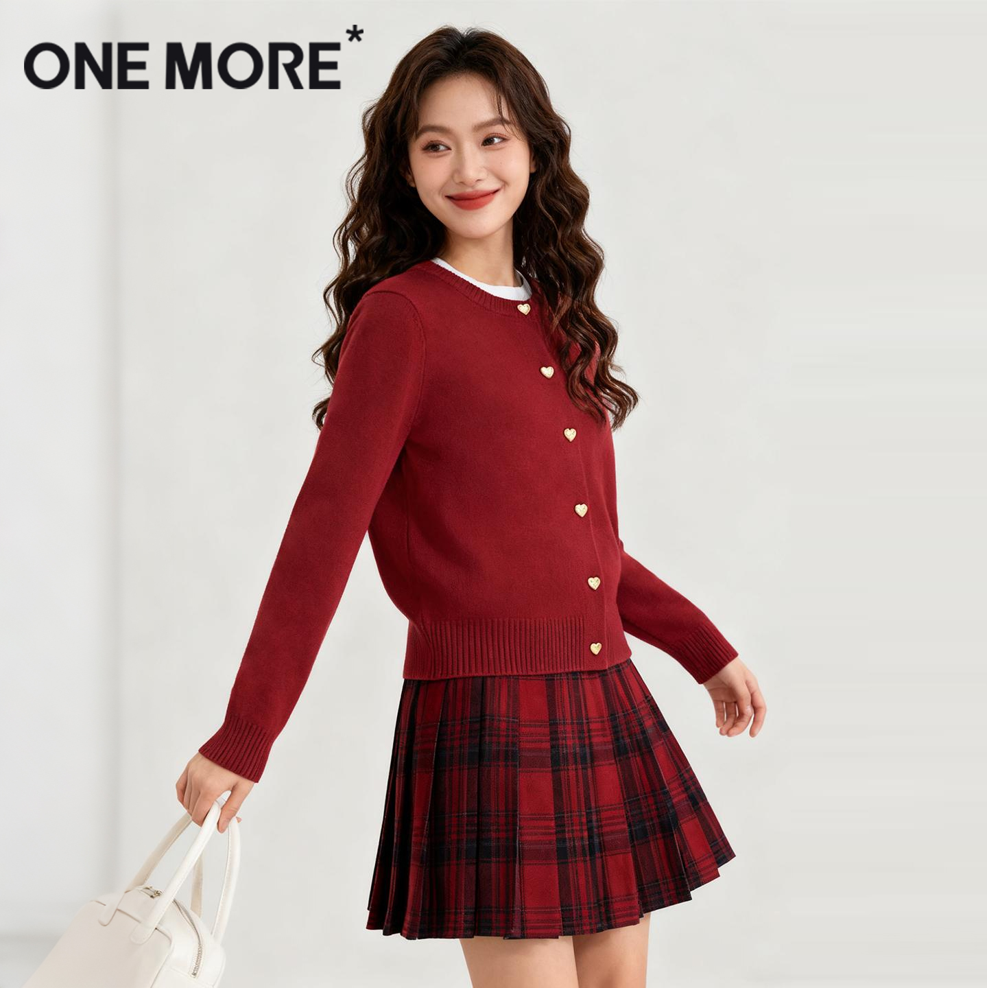 onemore修身显瘦开衫针织外套