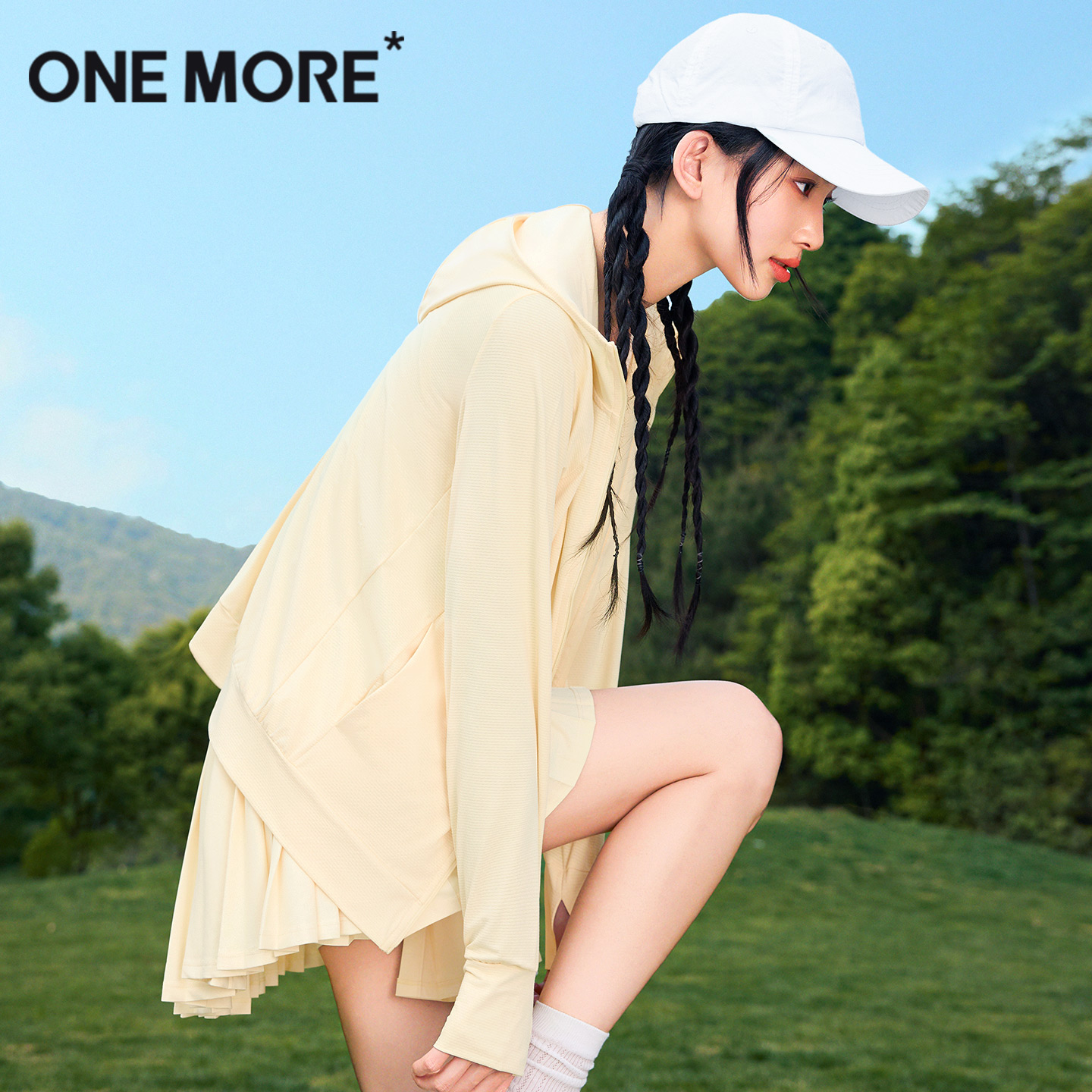 onemore冰丝连帽防晒服