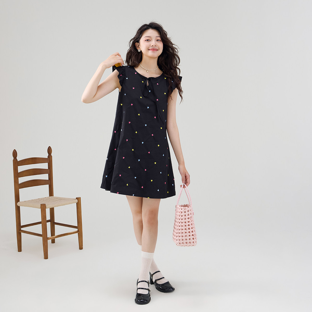 夏季纯棉裙子飞飞袖连衣裙女法式高级感短款小个子短袖气质碎花裙