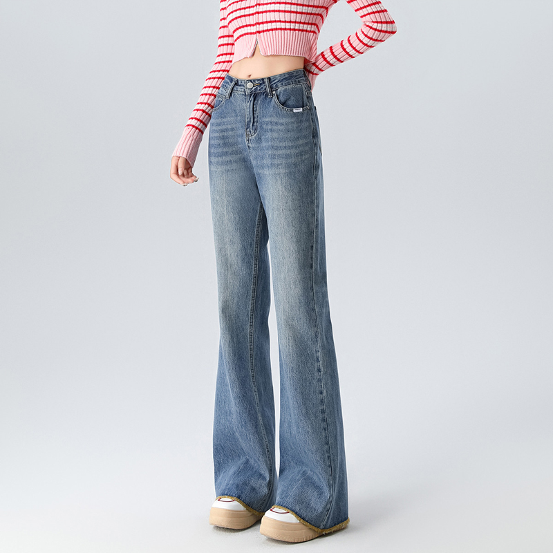 onemore阔腿裤长裤高腰