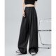 拖地垂感直筒阔腿裤 one 女 高腰显瘦长裤 宽松西装 more2026春季 新款