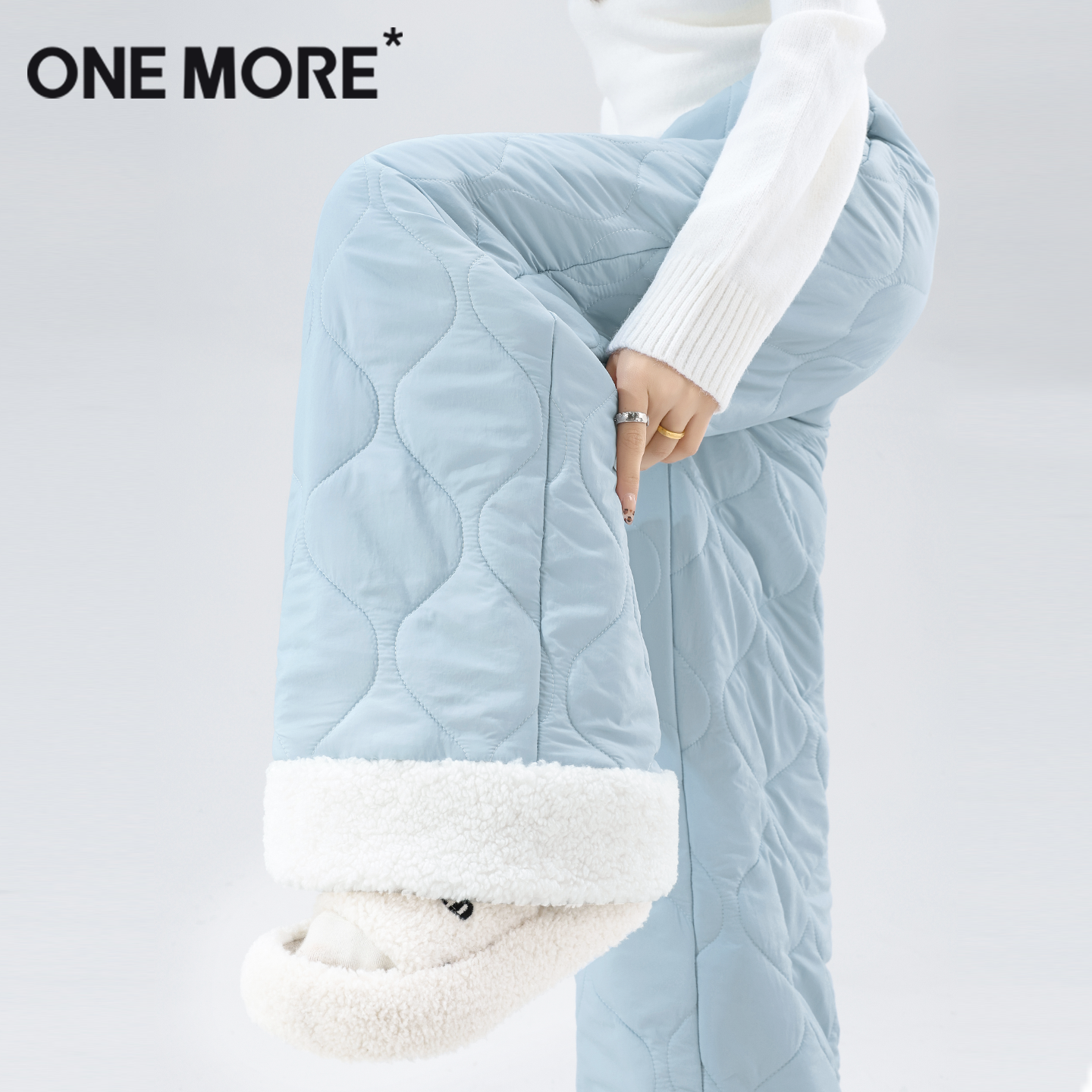 onemore加绒加厚棉裤