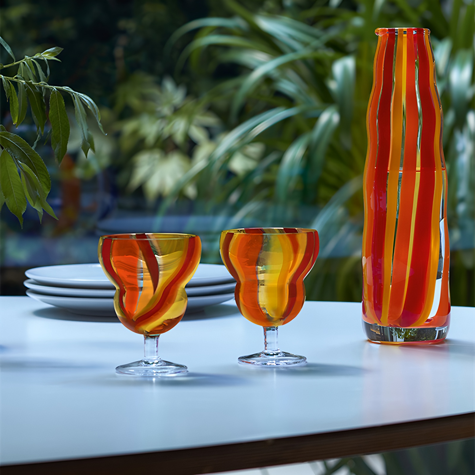 LSA进口Folk创意彩色玻璃水杯