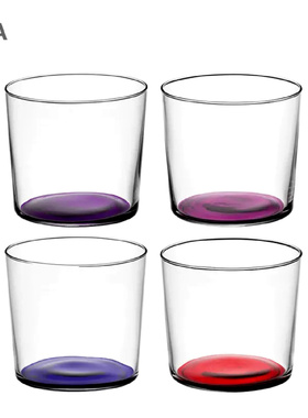 英国LSA 进口水晶玻璃杯水杯家用套装耐热泡茶杯子女夏彩色果汁杯