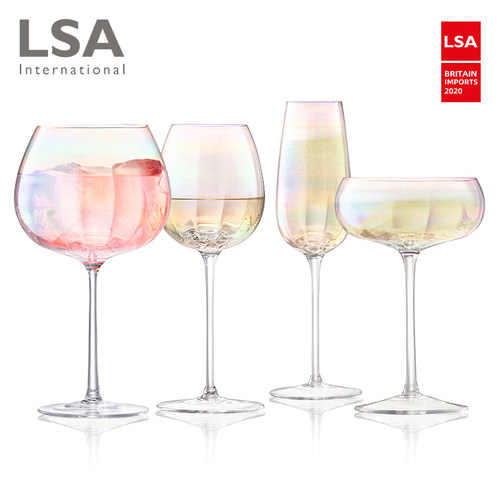 LSA英国彩虹奢华水晶玻璃酒杯