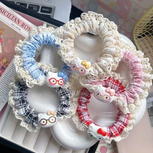 猫咪发绳情侣手链可爱橡皮筋女发圈甜美百搭扎发头绳高弹力发饰kt