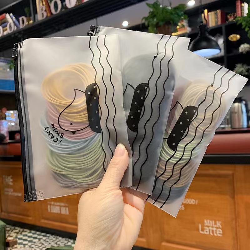 韩版扎头绳细款皮筋小鸟袋100根