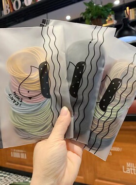 韩版扎头绳细款皮筋小鸟袋100根