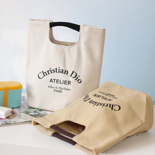 学生饭包包大容量简约风便当袋