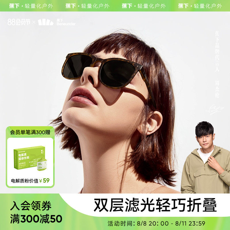 蕉下折叠墨镜IF317女轻便小巧防晒防紫外线遮光镜驾驶开车太阳镜怎么样,好用不?
