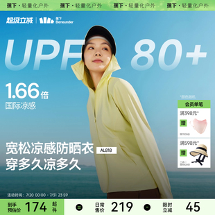 蕉下涼感防曬衣女款 冰絲防紫外線戶外寬松外套夏防曬服透氣皮膚衣
