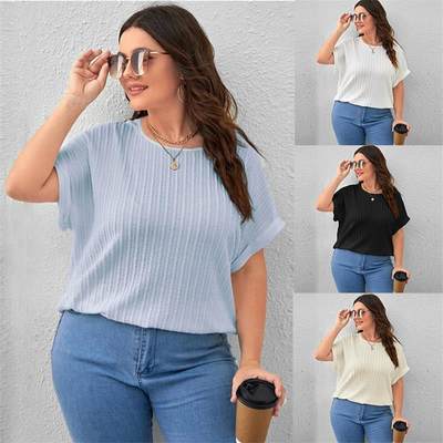 L-5XL summer women T shirt casual plus size lady tops大码T恤