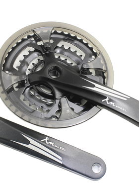 WHEEL401牙盘8速 9速24速27速山地车牙盘44 32 22T齿9速方孔牙盘