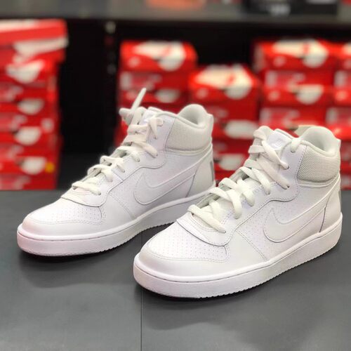 耐克Nike系带青少年中帮小白鞋