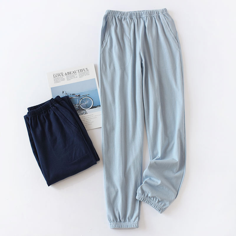 日式春夏秋款薄款简约休闲家居裤