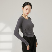 古典舞练功服秋冬新款 圆领上衣中国现代舞形体训练服 长袖