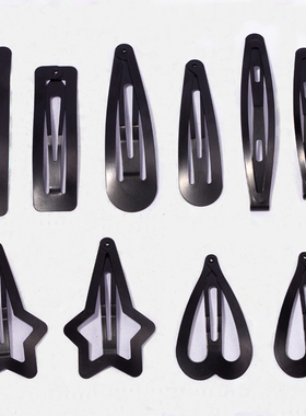 成人黑色哑光漆发夹刘海夹碎发发卡bb夹一字夹固定头发边夹头饰女