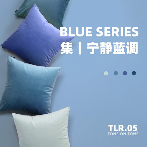 安德&薇尔天鹅绒中空棉抱枕靠垫