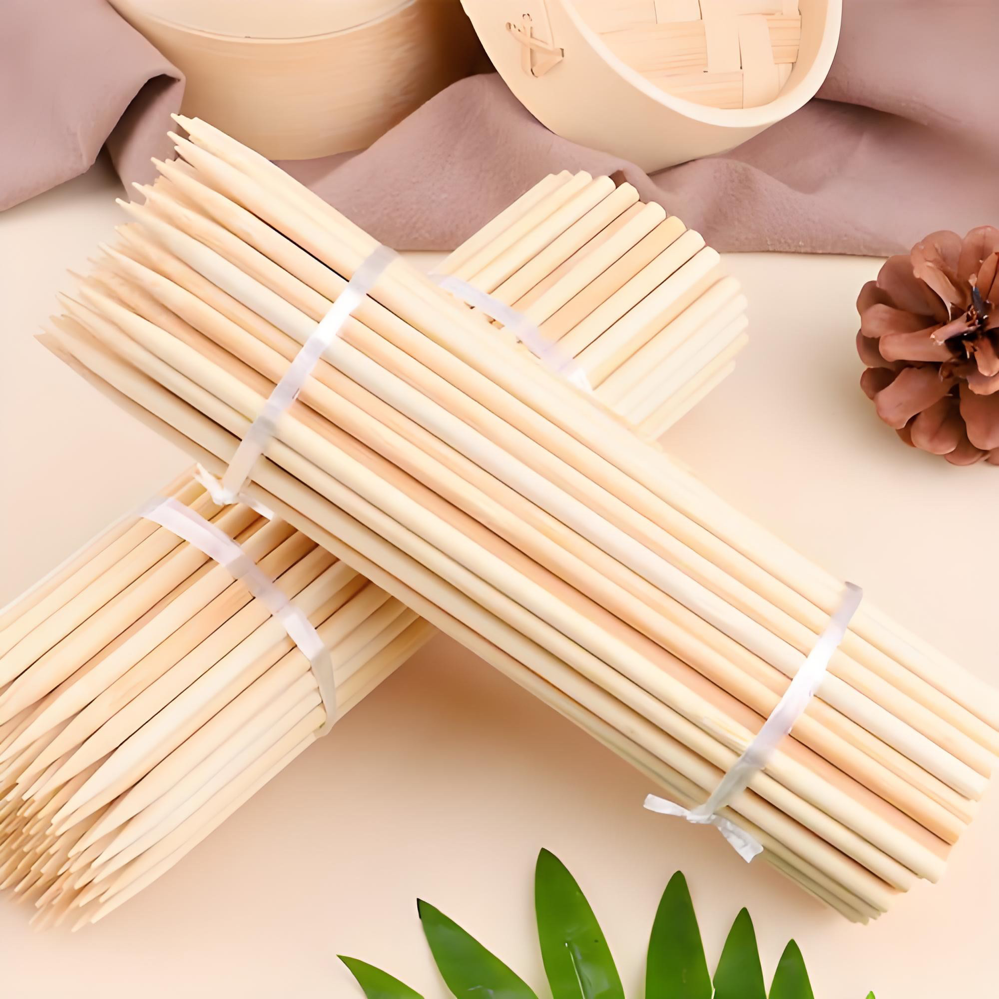 温州竹签子 串串五香干小香干专用竹签 光滑无毛刺 长度15cm 20根