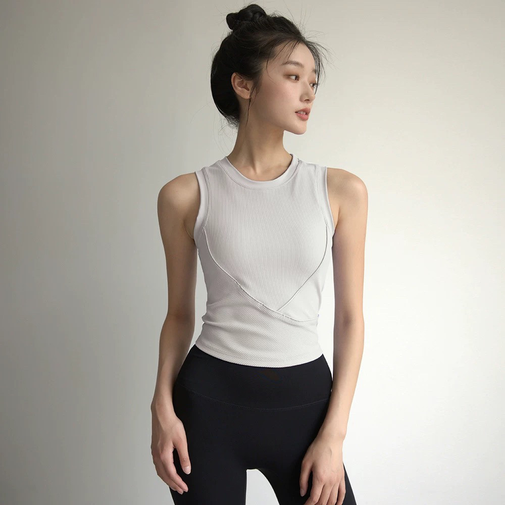 瑜伽服女运动背心外穿紧身速干带