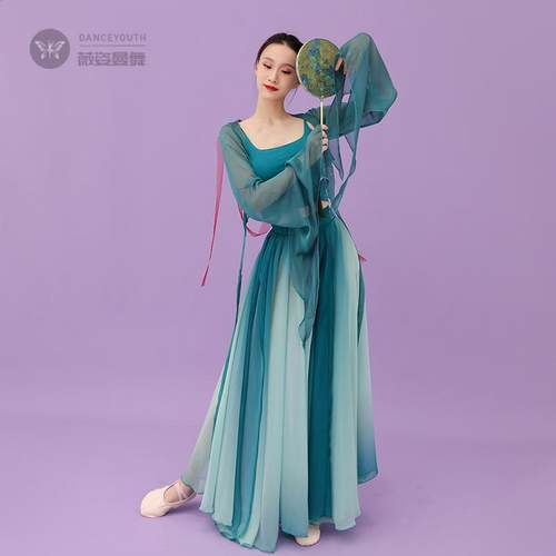 雪纺纱衣外套舞蹈服套装