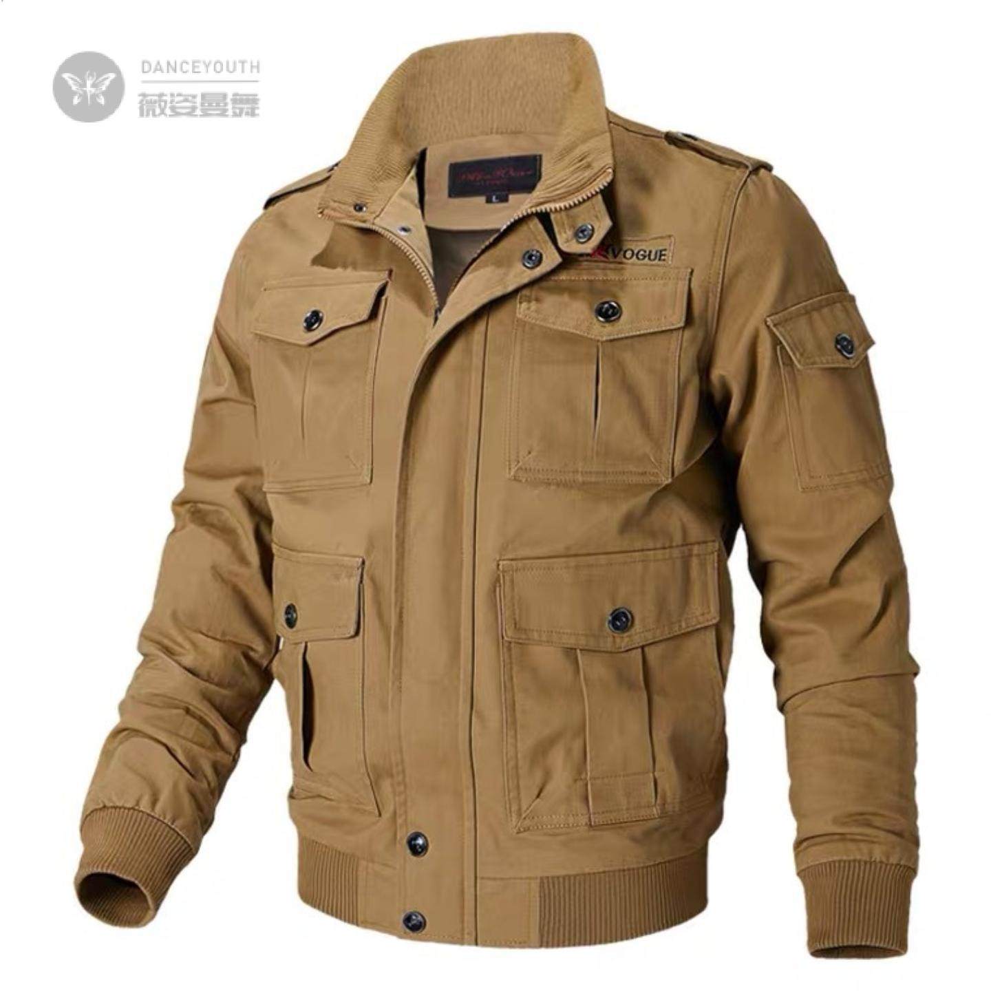 秋季男士夹克运动休闲工装韩版青年上衣服时尚商务男装潮