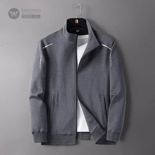 大码男士立领潮流夹克外套