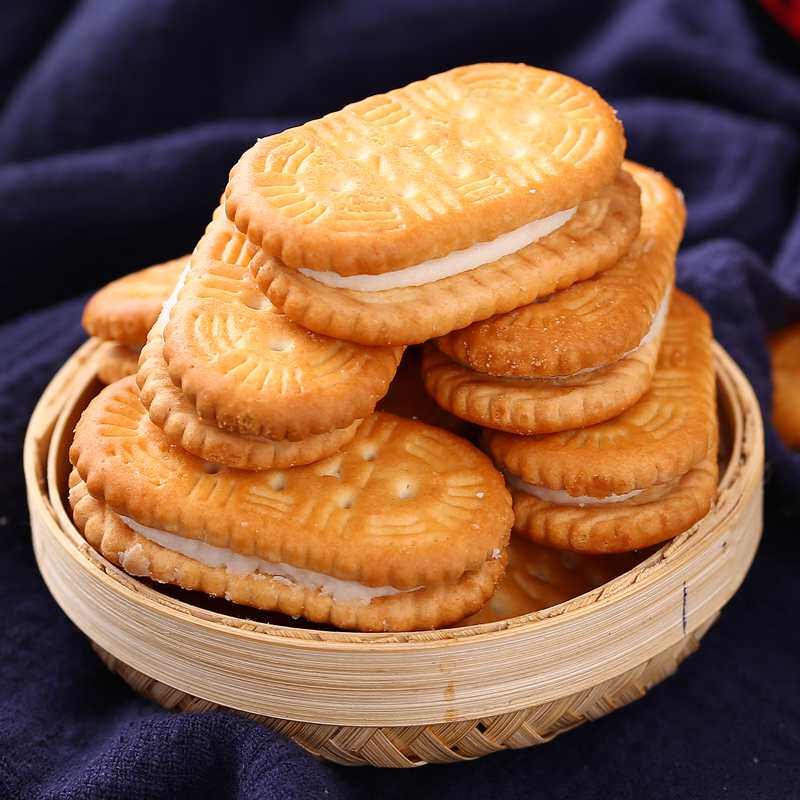 四川老式夹心饼干500g老式夹心饼干80后90后儿时童年怀旧休闲零食