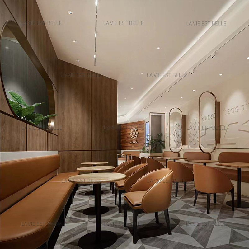 上海家具厂轻奢网红定制餐厅桌椅