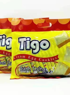 越南进口特产 Tigo面包干300克饼干牛奶鸡蛋白巧克力网红早餐零食