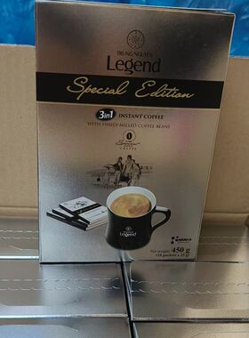 越南G7进口legend中原传奇三合一速溶甄典咖啡450原装18包x25g