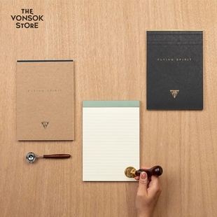 纵向书写 TVS¨ C.F法国皇室礼遇 克莱方丹Flying便签本笔记本