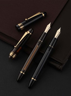 纵向书写 日本PILOT百乐CUSTOM823钢笔  负压上墨14k金活塞钢笔